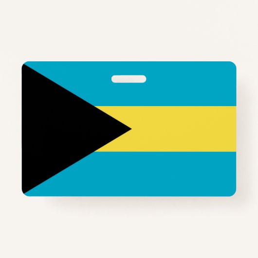 Naam Badge met vlag van Bahama's (Voorkant)