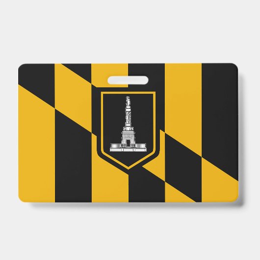 Naam Badge met vlag van Baltimore City (Voorzijde)