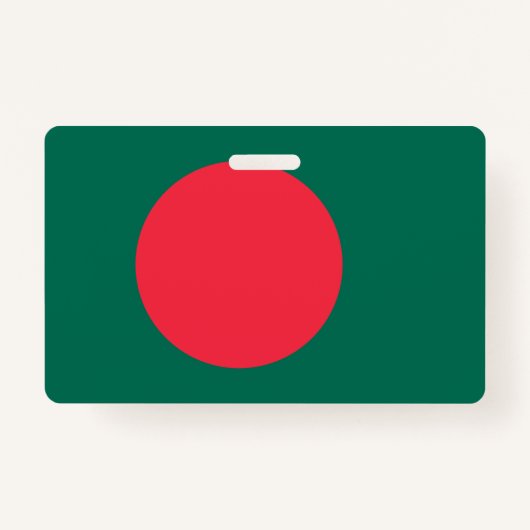 Naam Badge met vlag van Bangladesh (Voorkant)