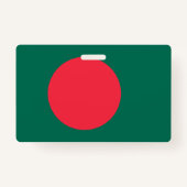 Naam Badge met vlag van Bangladesh (Achterkant)