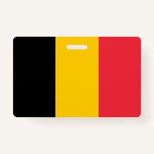 Naam Badge met vlag van België