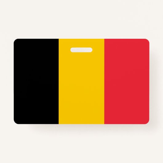 Naam Badge met vlag van België (Voorkant)
