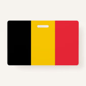 Naam Badge met vlag van België (Achterkant)