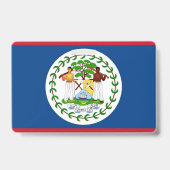 Naam Badge met vlag van Belize (Achterkant)