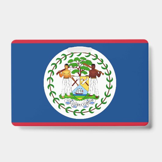 Naam Badge met vlag van Belize (Voorzijde)