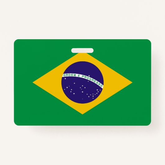 Naam Badge met vlag van Brazilië (Voorkant)