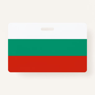 Naam Badge met vlag van Bulgarije