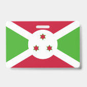 Naam Badge met vlag van Burundi (Achterkant)