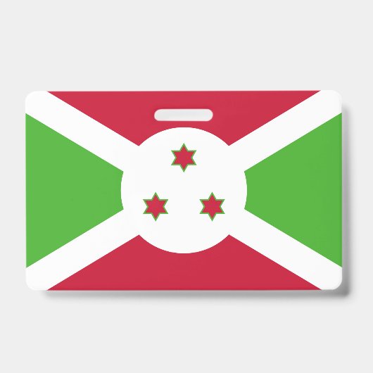 Naam Badge met vlag van Burundi (Voorzijde)