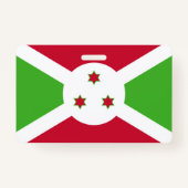 Naam Badge met vlag van Burundi (Achterkant)