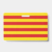 Naam Badge met vlag van Catalonië (Achterkant)