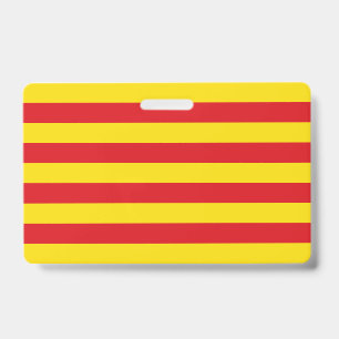 Naam Badge met vlag van Catalonië