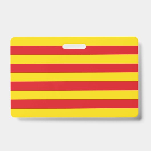 Naam Badge met vlag van Catalonië (Voorzijde)
