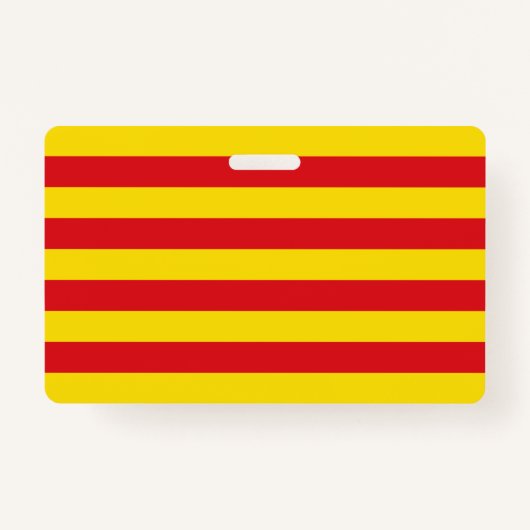 Naam Badge met vlag van Catalonië (Voorkant)