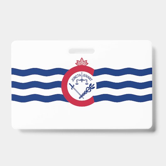 Naam Badge met vlag van Cincinnati City (Voorzijde)