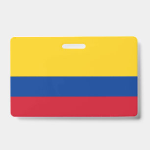 Naam Badge met vlag van Colombia
