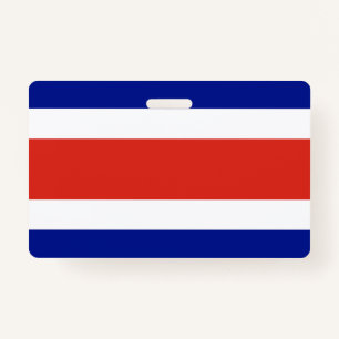 Naam Badge met vlag van Costa Rica