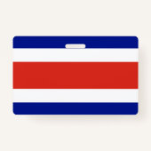 Naam Badge met vlag van Costa Rica (Achterkant)