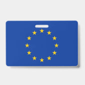 Naam Badge met vlag van de Europese Unie (Achterkant)