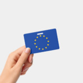 Naam Badge met vlag van de Europese Unie (Handheld)