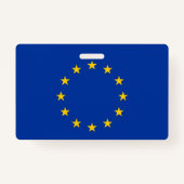 Naam Badge met vlag van de Europese Unie (Achterkant)