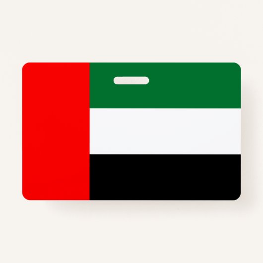Naam Badge met vlag van de Verenigde Arabische Emi (Voorkant)