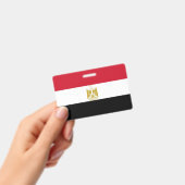 Naam Badge met vlag van Egypte (Handheld)