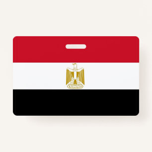 Naam Badge met vlag van Egypte