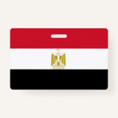 Naam Badge met vlag van Egypte (Achterkant)
