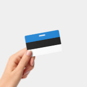 Naam Badge met vlag van Estland (Handheld)