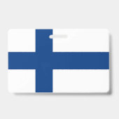 Naam Badge met vlag van Finland (Achterkant)