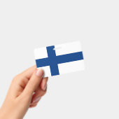 Naam Badge met vlag van Finland (Handheld)