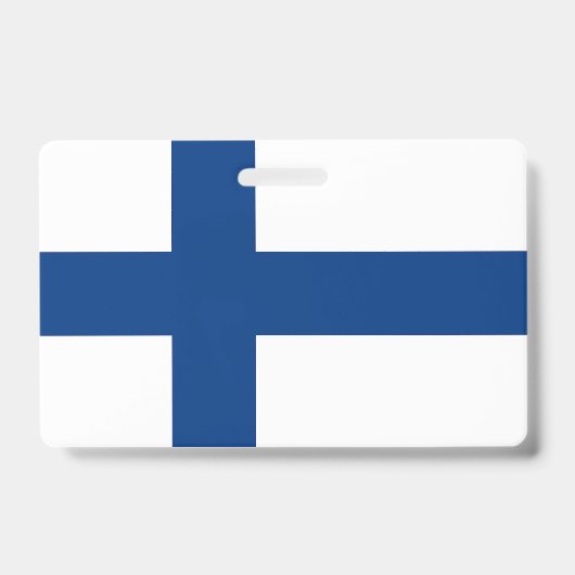 Naam Badge met vlag van Finland (Voorzijde)