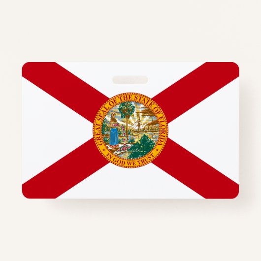 Naam Badge met vlag van Florida State, USA (Voorkant)