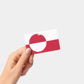 Naam Badge met vlag van Groenland (Handheld)