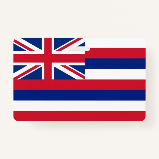 Naam Badge met vlag van Hawaii State, USA (Voorkant)