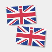 Naam Badge met vlag van het Verenigd Koninkrijk (Voor- en achterkant)