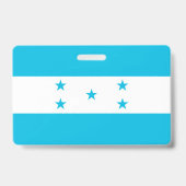Naam Badge met vlag van Honduras (Achterkant)