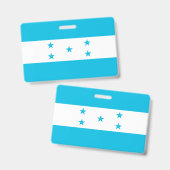 Naam Badge met vlag van Honduras (Voor- en achterkant)