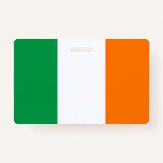 Naam Badge met vlag van Ierland (Voorkant)