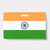 Naam Badge met vlag van India (Achterkant)