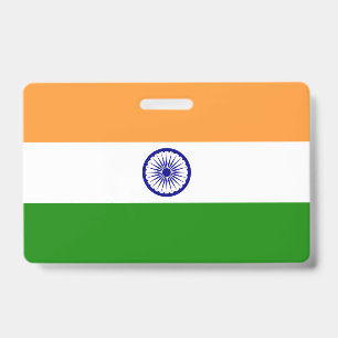 Naam Badge met vlag van India
