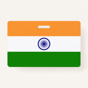 Naam Badge met vlag van India