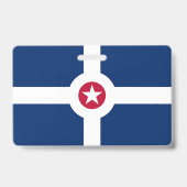Naam Badge met vlag van Indianapolis City (Achterkant)