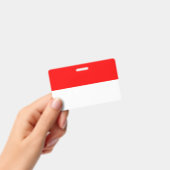 Naam Badge met vlag van Indonesië (Handheld)