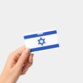Naam Badge met vlag van Israël (Handheld)