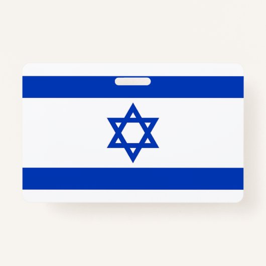 Naam Badge met vlag van Israël (Voorkant)