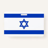 Naam Badge met vlag van Israël (Achterkant)