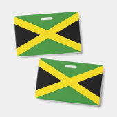 Naam Badge met vlag van Jamaica (Voor- en achterkant)