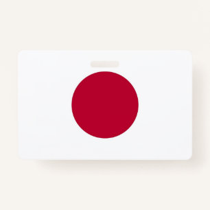 Naam Badge met vlag van Japan